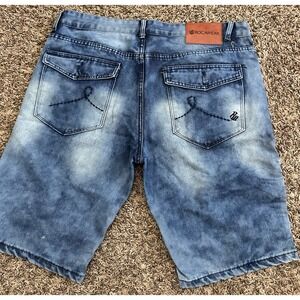 Rocawear Shorts Blue Denim Carpenter Baggy Hip Hop Streetwear Mens Size 40x12